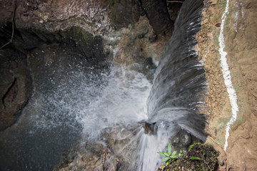 waterfall from the top view