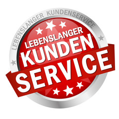 Button lebenslanger Kundenservice