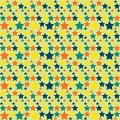 Abstract pattern stars different size 1 circus