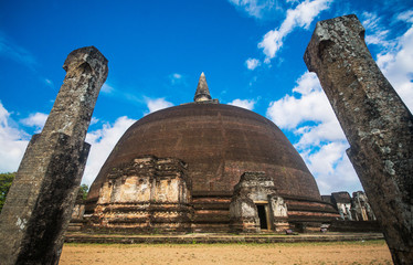 Ras wehera dagoba at Polonnaruwa, Sri Lanka