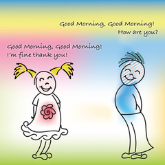 Good Morning with kids