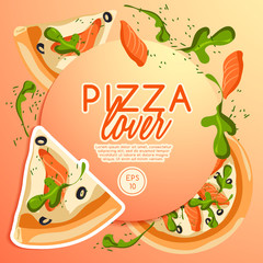 Pizza Elements : Vector Illustration