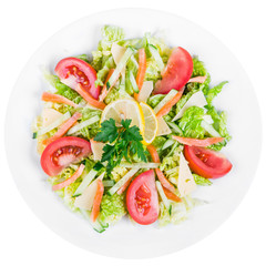 salad with salmon