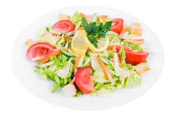 salad with salmon
