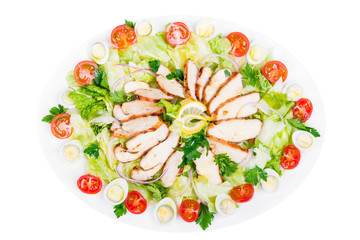 sliced beef salad