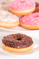 Obraz na płótnie Canvas American donuts.