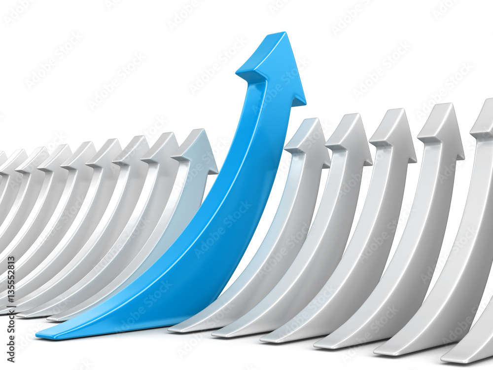 Poster arrows up. image with clipping path