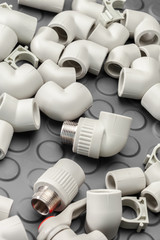 Obraz premium Tools and materials for sanitary works