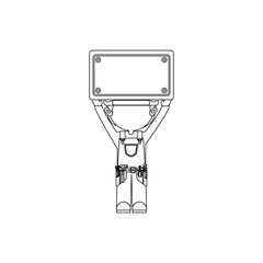 Construction worker cartoon vector illustration graphic design