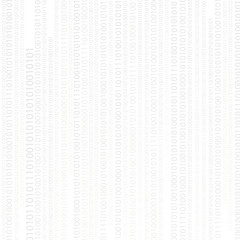 Obraz premium Vector modern creative trends white binary number texture. Cybersecurity background.