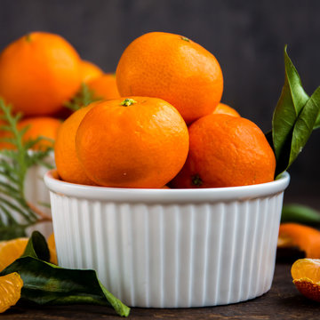 Mandarins Tangerines Closeup