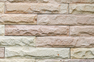 Sandstone brick wall texture  background pattern and color