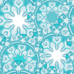 Elegant mandala seamless pattern