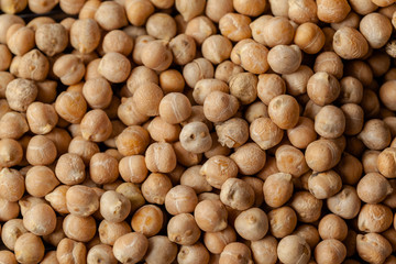 Macro shot of soybeans isolate on a background