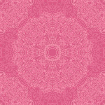 Elegant mandala seamless pattern