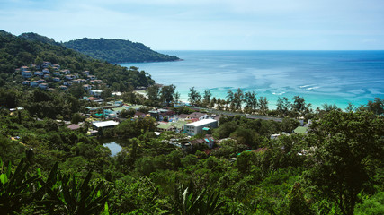 Naklejka premium Sea view from above