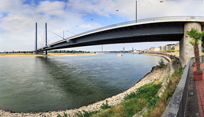 The Rheinkniebruecke bridge