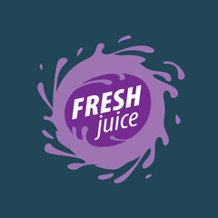 juice splash vector sign
