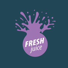 juice splash vector sign