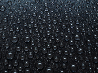 Water drops pattern on dark background