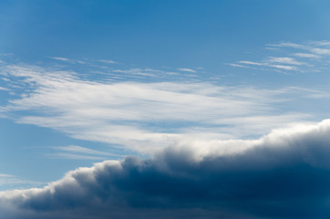 Fototapeta na wymiar blanket of clouds