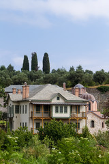 Building details in Karyes on Holy Mount Athos
