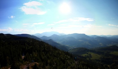 Aussicht auf Schneeberg in Niederösterreich