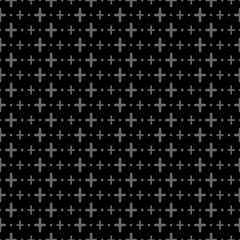 Halftone pattern made of crosses.Seamless stripe pattern.Abstract monochrome background.Vector regular texture