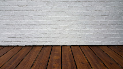 hardwood floor and white wall