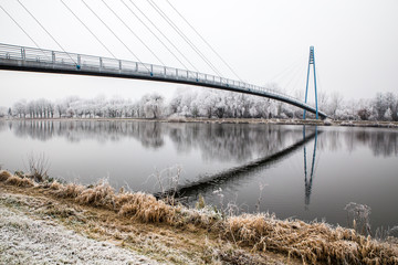 Bridge Above The Elbe River-Celakovice, Czech Rep.