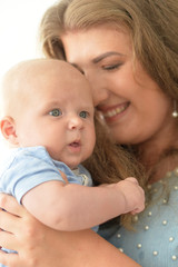 mother with her baby boy