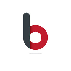 Initial Letter LO B Rounded Lowercase Logo