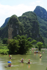 Yangshuo River Bamboo Rafting