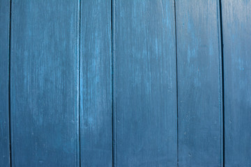 Naklejka premium Old blue wooden background or texture.