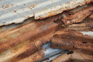 rusty corrosion zinc sheets