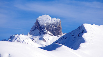 paysage hivernal en montagne - pierra menta