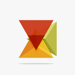 Blank triangle layout business template