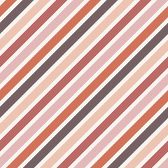 Boho striped seamless pattern. Brown geometric background.  Vector illustration.