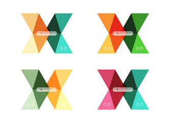 Vector blank infographic arrow templates