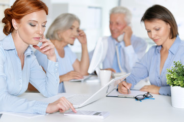 Businesspeople Working In Office