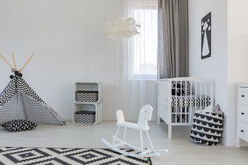 Baby room with crib