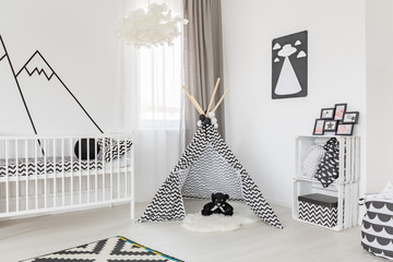 Black and white room decoration © Photographee.eu