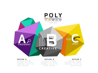 ABC infographics vector