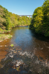 River Dee and Pontcysyllte canal aqueduct in North Wales