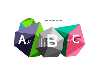 ABC infographics vector