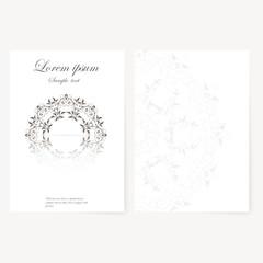  template for folder, business card and invitation 