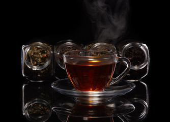 Assortment of dry tea.