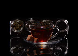 Assortment of dry tea.
