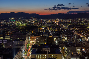 Night view of yogohama cityscape at japan 