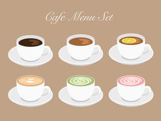 Cafeドリンクメニューセット